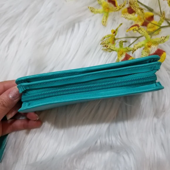 GEMLINE Turquoise Color Wallet Purse Bag . - Picture 6 of 12